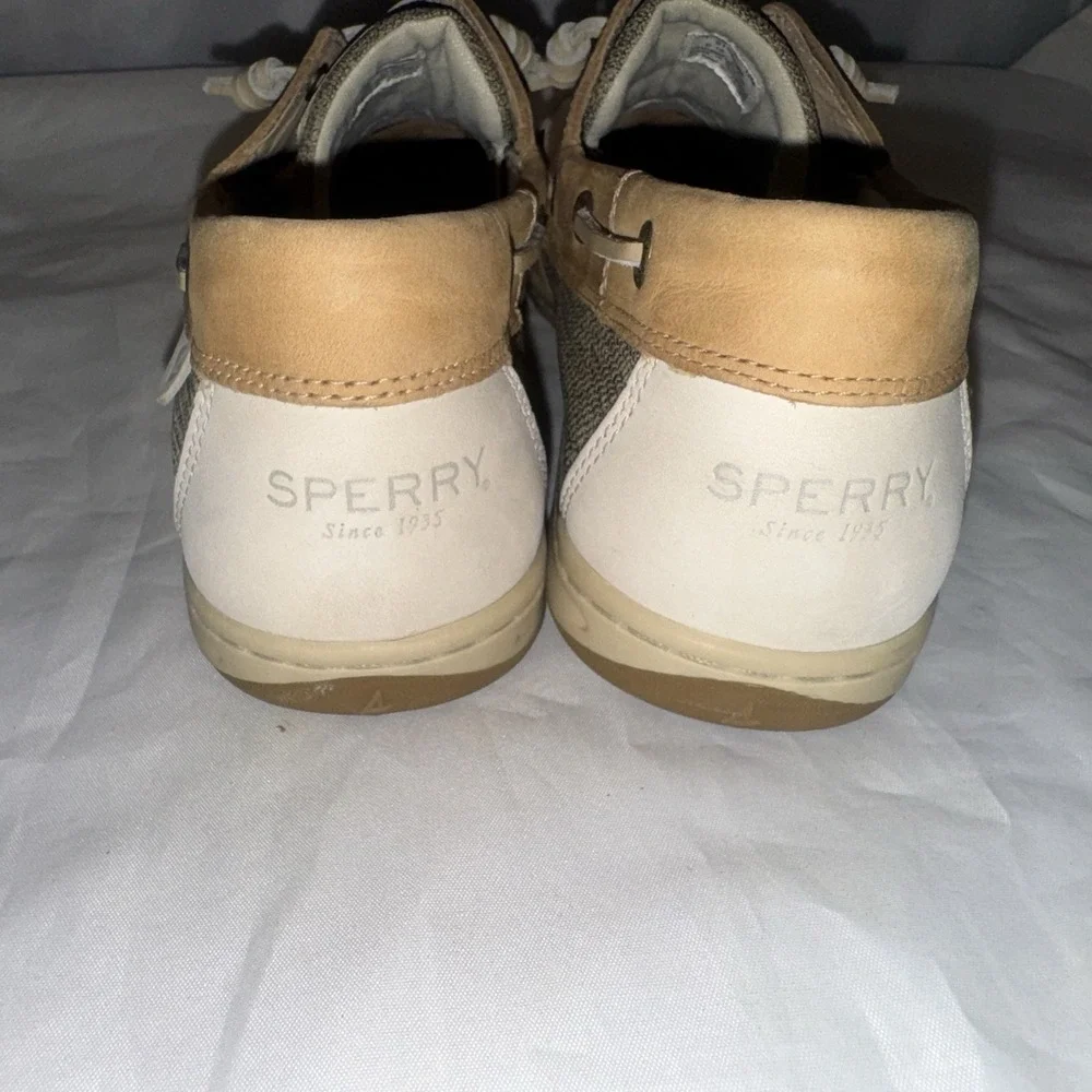 Sperry Top Sider‎ Preppy Boat Shoes Womens Size 12 Tan Leather Bluefish